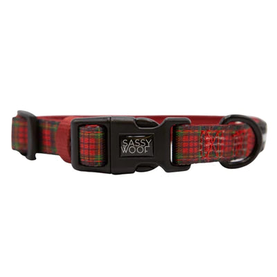 Sassy Woof Christmas Fabric Collar