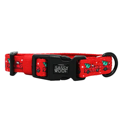 Sassy Woof Christmas Fabric Collar