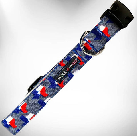 Walk-e-Woo Texas Grey Collar