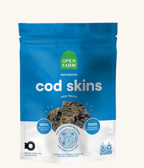 Open Farm Cod Skin Treats, 4.5oz