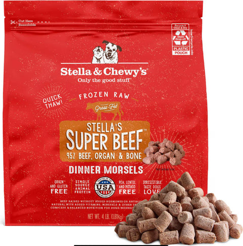 Frozen Stella and Chewy Beef Dinner Morsels, 4lb