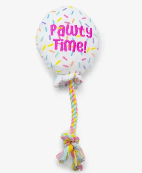 Birthday Balloon Plush Toy with Rope 7”