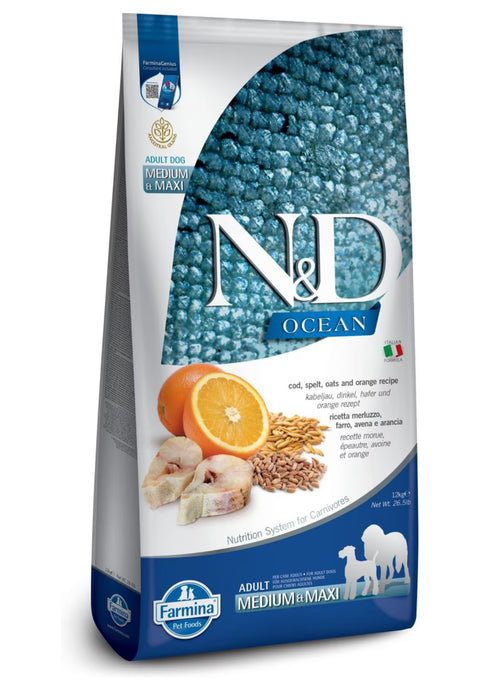 N&D Ocean Cod Spelt & Oats 26lb