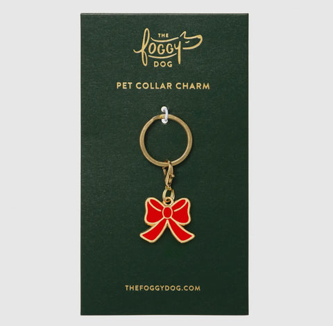 Holiday Foggy Dog Collar Charm