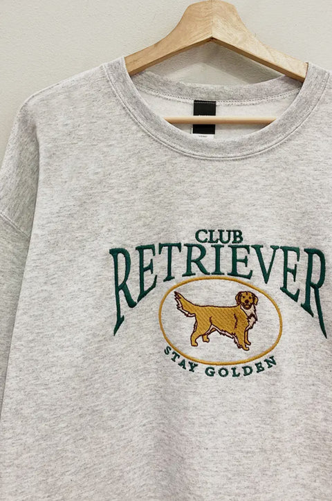 Embroidered Retriever Club Sweatshirt