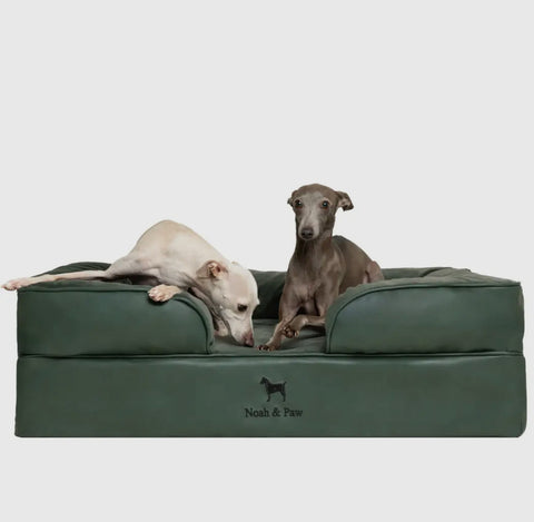 Faux Leather Large Orthopedic Dog Bed