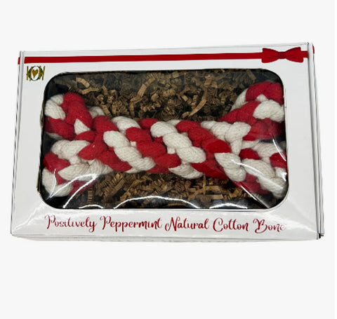Pawsitively Peppermint Cotton Bone, Display Box