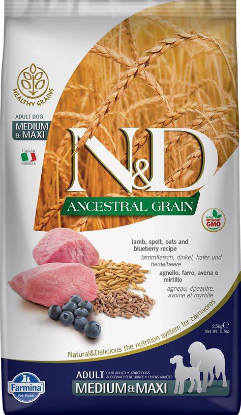 N&D Ancestral Grain Lamb, Spelt, Blueberry