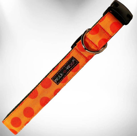 Walk-e-Woo Orange Dot Collar