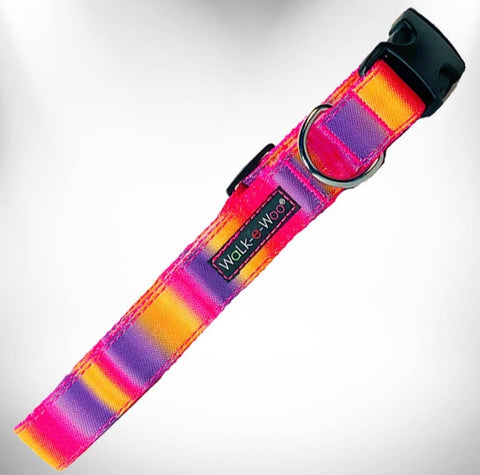 Walk-e-Woo Pink & Purple Tie Dye Collar